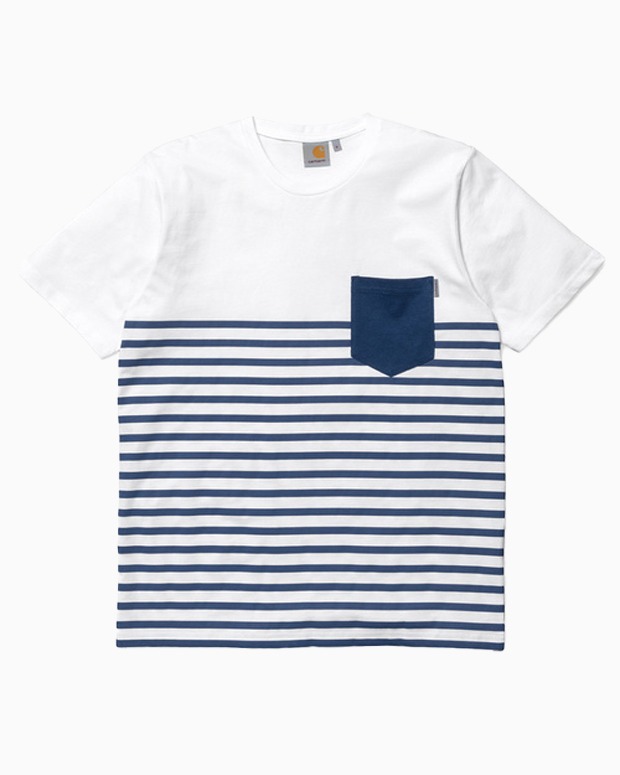 칼하트WIP 템프 반팔티S/S Tempe T-Shirt (White / Metro Blue)