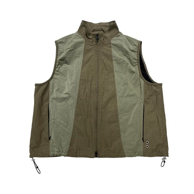 더콜디스트모먼트 TCM 3 slit vest (khaki brown)
