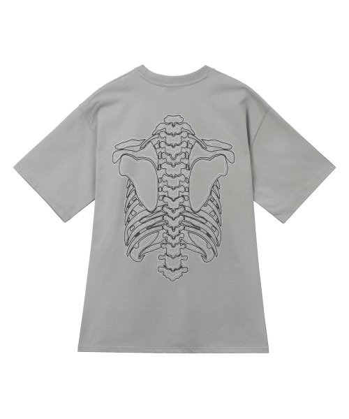 가릭스 Back side bone T-shirts (Grey)