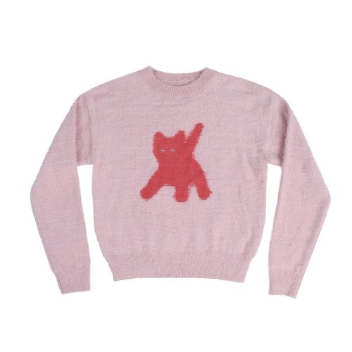 에이이에이이 플래쉬드 캣츠 앙고라 니트 Flashed Cats Angora Knit (Pink)