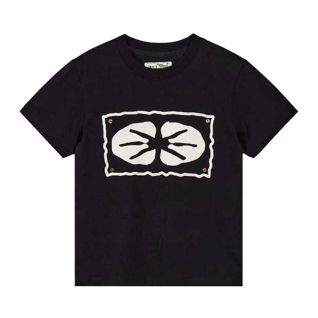 이알티알 Star Logo Nail 1/2 T-Shirt Small Fit (Black)