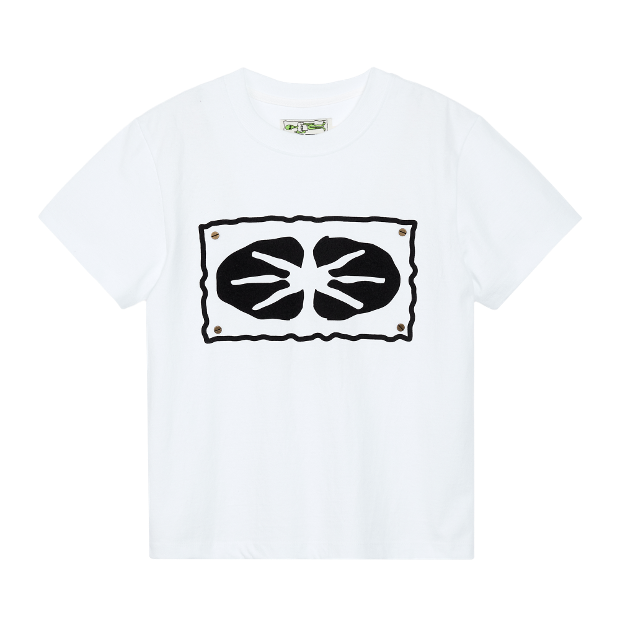 이알티알 Star Logo Nail 1/2 T-Shirt Small Fit (White)