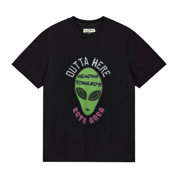 이알티알 Alien Head 1/2 T-Shirt (Black)