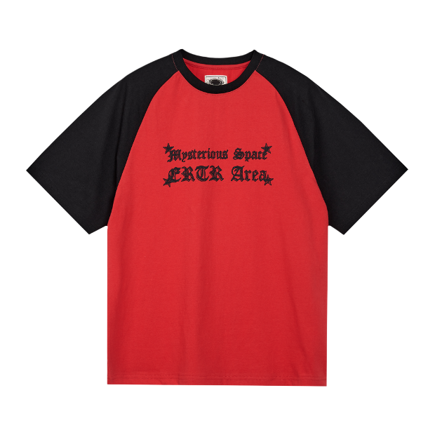 이알티알 Raglan 1/2 T-Shirt (Red/Black)