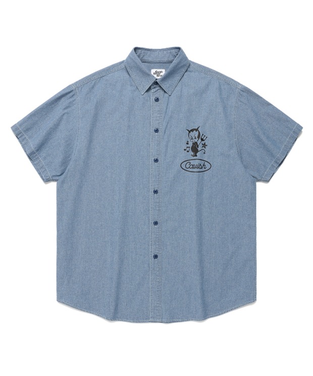 카비시 61로드 하프 슬리브 셔츠 61ROAD HALF SLEEVE SHIRT (Blue)