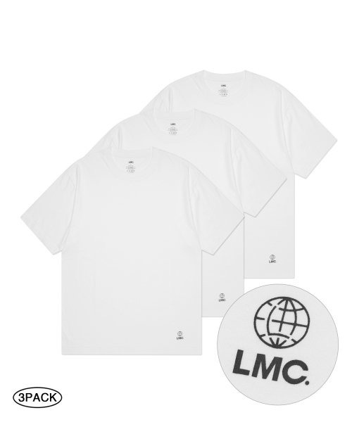 엘엠씨 LMC 글로브 반팔티 3팩 LMC GLOBE TEE 3PACK (White)