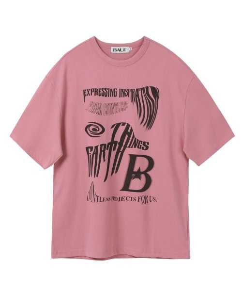 바우프 B 웨이브 반팔 티셔츠 (Pink)