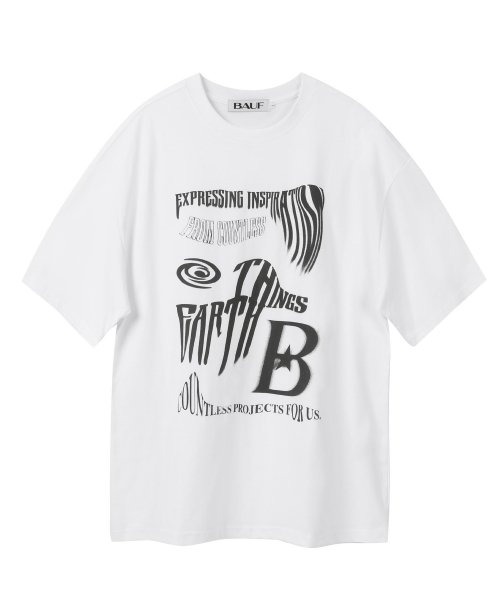 바우프 B 웨이브 반팔 티셔츠 (White)