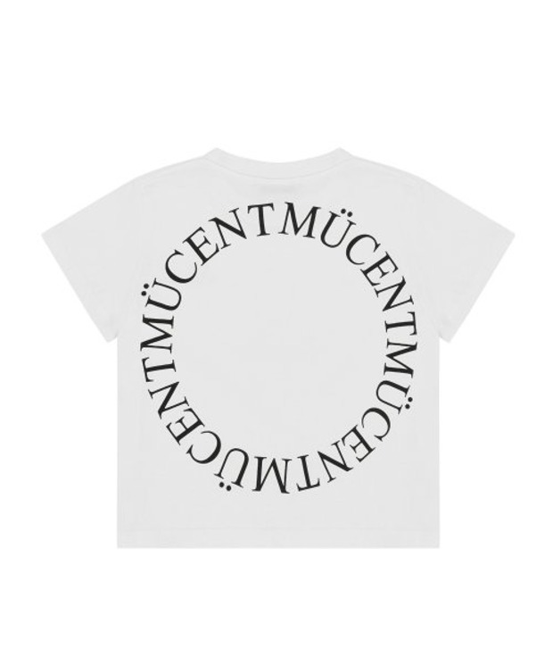 무센트 시그니처 백 로고 티셔츠 (WOMAN) MUCENT SIGNATURE BACK LOGO T (WOMAN) (White)