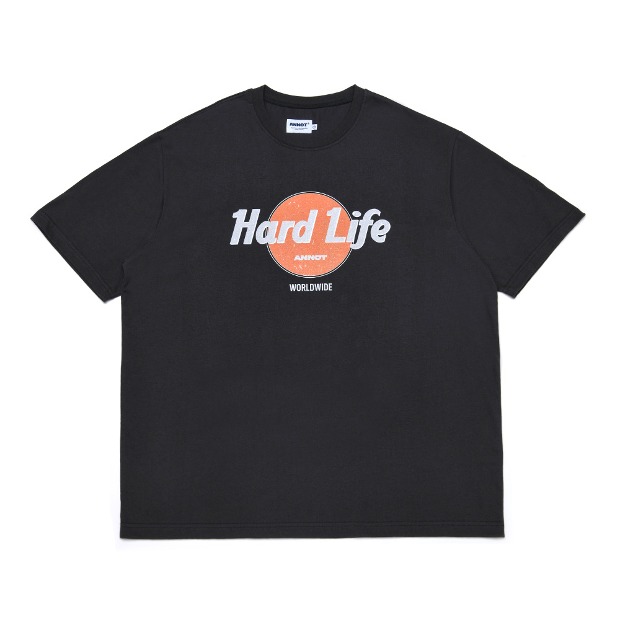 아노트 하드 라이프 티셔츠 차콜 Hard Life T-Shirt (Charcoal)