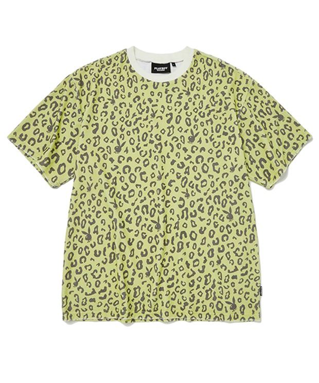 위캔더스 레오파드 티셔츠 LEOPARD T-SHIRT [PLAYBOY] (Green)